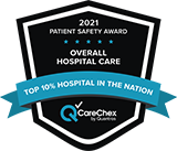 Top 10% in Nation for Overall Hospital Care Patient Safety